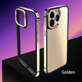 Ultra-thin metal frame stainless steel protective case for iPhone