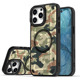 Camouflage Magnetic Lens invisible bracket Case for iPhone