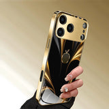 "Golden Fruit Rhyme" Series Premium Electroplated Glass Phone Case For iPhone