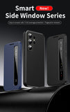 Smart Leather Window View Touch Display Flip Shell Case for Samsung