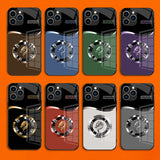 Plating Glass Dragon Phone Case For iPhone