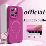 Original Liquid Silicone Magnetic Case For iPhone