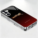 Luxury Black-Red Cheetah Shockproof Phone Case For Samsung