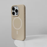 Advanced Simple Magnetic Liquid Silicone Case for iPhone