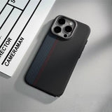 Relief Carbon Fiber Magnetic Case for iPhone