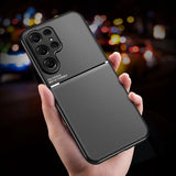 Leather Frosted Magnetic Phone Case For Samsung