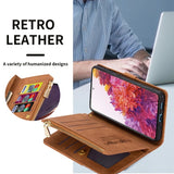Leather Flip Wallet Case For Samsung Galaxy