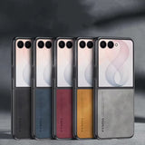 Suede Leather Shockproof Cover For Samsung Z Flip