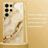 Gold marble texture phone case For Samsung