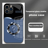 Plating Glass Dragon Phone Case For iPhone
