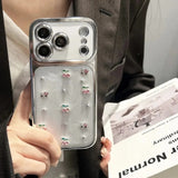 Luxurious Electroplated Sparkling Diamond Cherry Phone Case For iPhone
