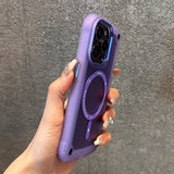 Magnetic Translucent Shockproof Wireless Charging Case for iPhone