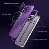 Aluminum Alloy Magnetic Protective Case (MagSafe Compatible) For iPhone