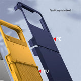 Luxury Silicone Hinge Full Package Phone Case For Samsung Z Flip