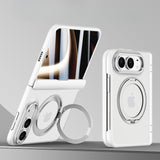 Magnetic Rotating Stand Matte-Finish Shockproof Case For iPhone Duo