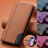 Magnetic Flip Leather Wallet Case For Samsung Galaxy