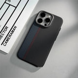 Relief Carbon Fiber Magnetic Case for iPhone