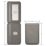 Luxury Leather Magnetic Wallet Slot Card Holder Phone Stand