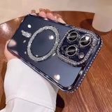 Magnetic Diamond Electroplating Soft Case for iphone