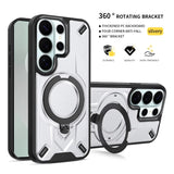 Magnetic Wireless Charge Mecha Shockproof Cover For Samsung