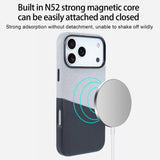 Premium Spliced Texture Magnetic Card Case For iPhone