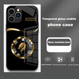 Plating Glass Dragon Phone Case For iPhone