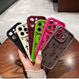 Luxury Black Cross Print case for iPhone