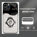 Plating Glass Dragon Phone Case For iPhone