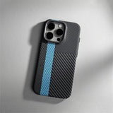Relief Carbon Fiber Magnetic Case for iPhone