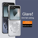 Luxury Matte Frosted AG Magnetic Phone Case For Samsung Z Flip
