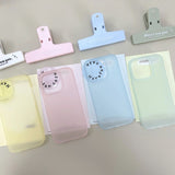 Translucent Matte Macaroon Color Soft Case For iphone