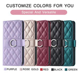 Luxury Leather Flip Wallet Bracket Protect  Case For iPhone