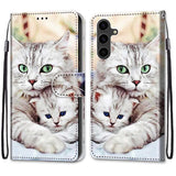 New Painted Leather Flip Phone Case with SIM Card Slot for Samsung