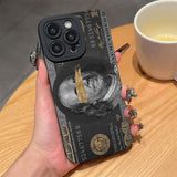 Black Dollars Banknote Design Silicone Case  for IPhone