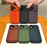Luxury Card Holder with Stand and Shockproof Phone Case For iPhone