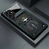 Stylish Aircraft Cockpit Instrument Phone Case For Samsung