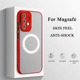 Magnetic Skin-Friendly Frosted Drop-Proof Full-Coverage Case for Samsung