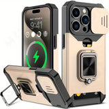 Holder Slot And a Ring Stand Case For iPhone