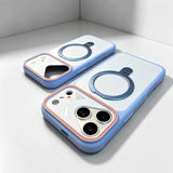 New Matte Anti-Drop MagSafe Case with Magnetic Ring Stand For iPhone