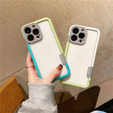 Shockproof Soft Silicone Frame Phone Case for iPhone