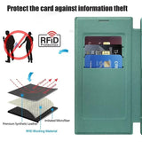 Magnetic Leather Card Clear Book Case For Samsung