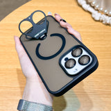 360°stand Matte Surface Bracket Shell magnetic Case For iphone