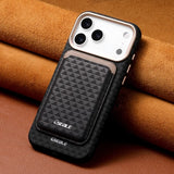 Luxurious retro detachable magnetic card holder phone case For iPhone