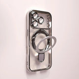 Luxury Plating Magnetic Bracket Phone Case For iPhone