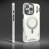 Frosted magnetic semi-transparent anti-fingerprint Case for iPhone
