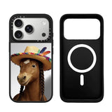 Fun Emoji Pony Magnetic Phone Case For iPhone