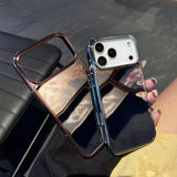 Luxury Electroplated Shockproof Makeup Mirror Phone Case For iPhone