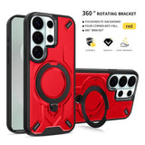 Magnetic Wireless Charge Mecha Shockproof Cover For Samsung
