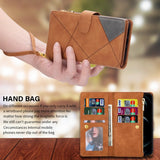 Leather Flip Wallet Case For Samsung Galaxy