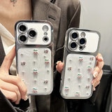 Luxurious Electroplated Sparkling Diamond Cherry Phone Case For iPhone